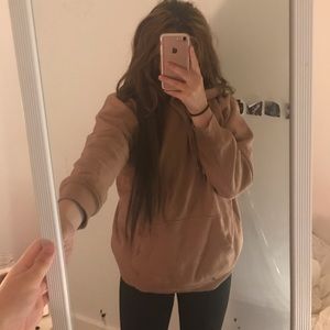 $25💛🤎 beige blue notes hoodie